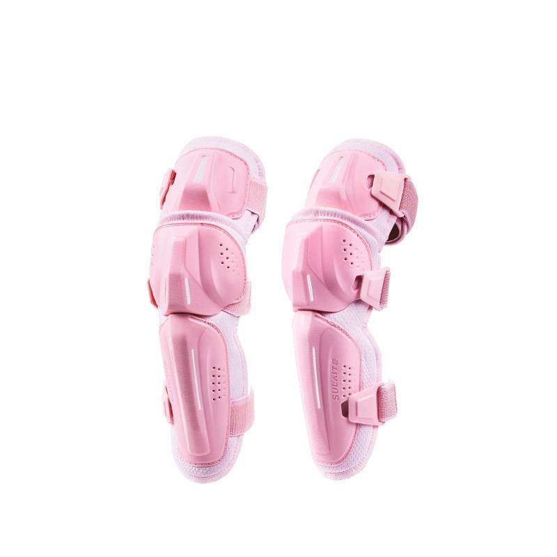 CE2 Certified Motorcycle Knee & Elbow Guards - Breathable Protective Gear For Riding, Racing, Off-Road & Outdoor Sports (Black/Pink)​_voghion.com