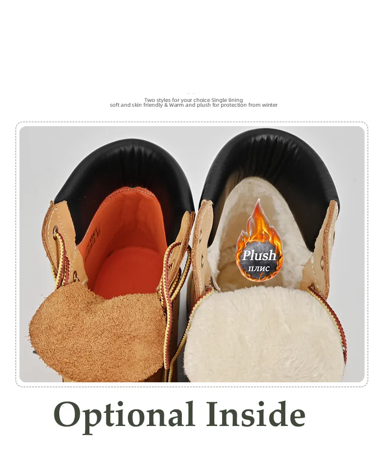 Men High Top Men's Leather Winter Fashion Plush Warm Shoes Outdoor Sneakers Lace Up Non-Slip Ankle Boots Male_voghion.com