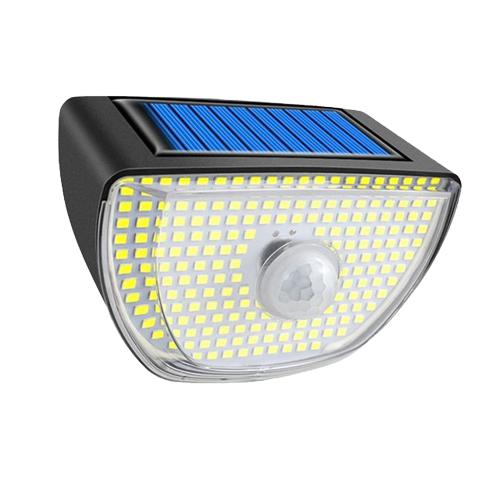 Wysokiej mocy IP65 Wodoodporny Zewnętrzny 3 Tryby Bezprzewodowy Szeroki Kąt 200LED Solar Czujnik Ruchu Światło Do Ogrodowych Dekoracji Bożonarodzeniowych_voghion.com