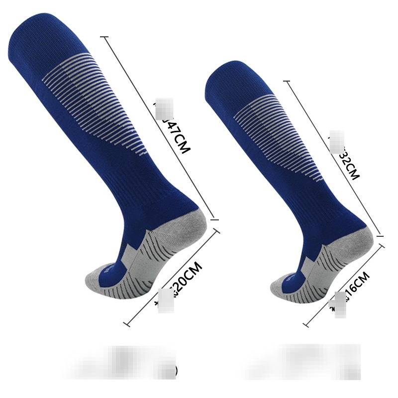 Adult High Top Football Socks Non Slip Towel Bottom Sports Socks Men's Over The Knee Socks Stockings_voghion.com