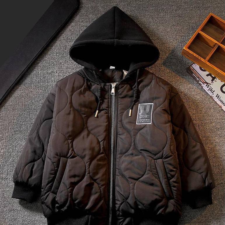 Baseball-Baumwolljacke für Kinder, Herbst und Winter, Neue Kinderbekleidung, Baumwollmantel für Kinder, Winterkleidung für Babys, Verdickter Mantel, Trendig_voghion.com