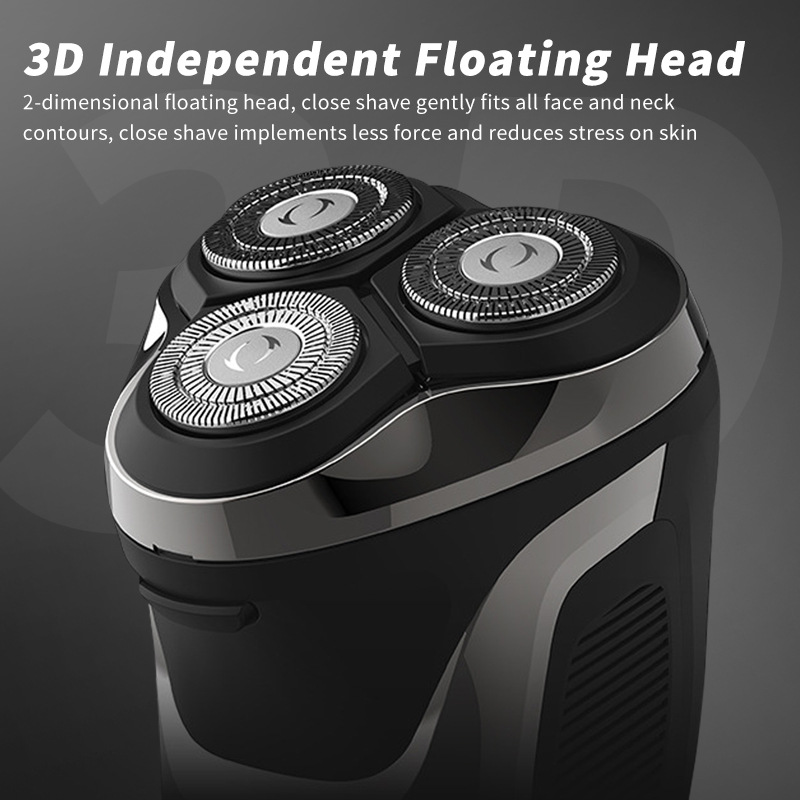 Rasoir électrique portable pour barbe pour hommes, lame flottante lavée à l'eau pour tout le corps, aspiration magnétique, meilleure vente transfrontalière_voghion.com