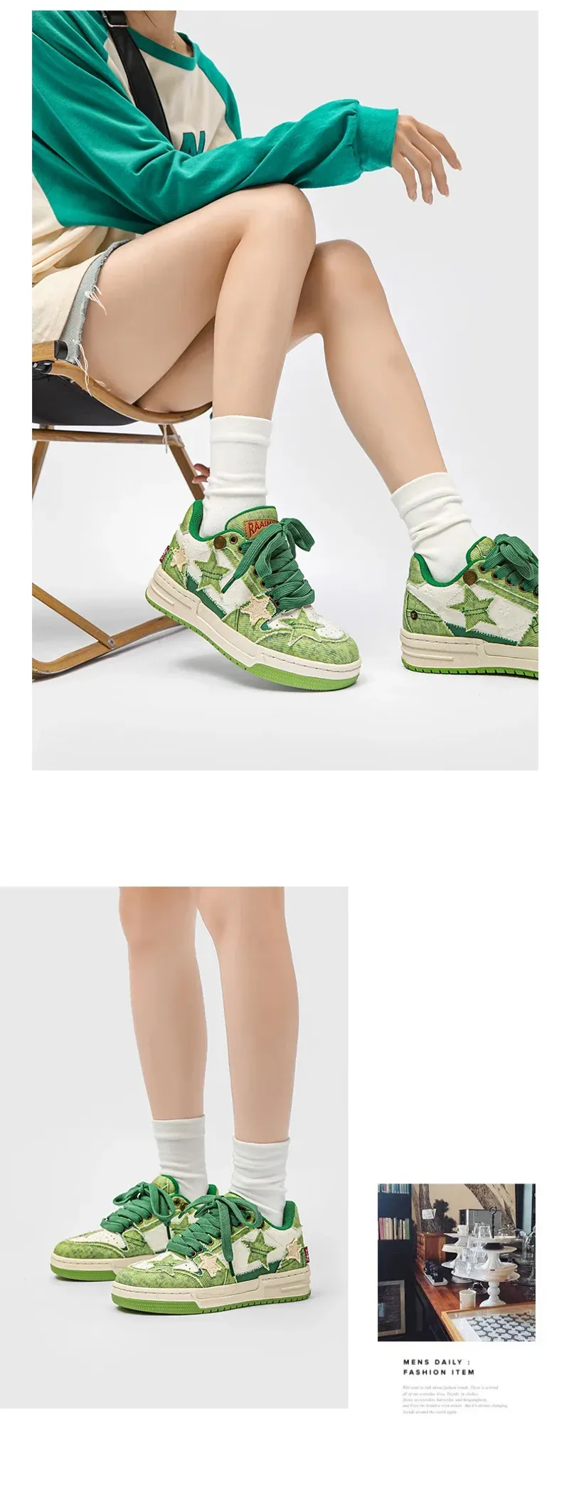 Modische Basketball-Sneakers: bequeme Casual-Sportschuhe mit weichen Sohlen_voghion.com