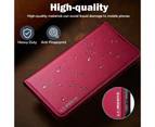 For 16 Pro Max Luxury Side Magneticic Leather Wallet Flip Case Cover - Blue_voghion.com