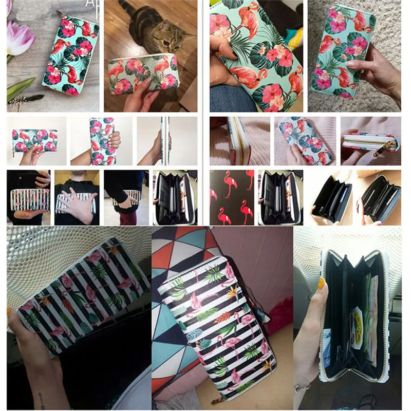 Abendtaschen Coloranimal 2 teile/satz PU Leder Frauen Umhängetasche & Geldbörse Gradient Polynesian Plumeria Print Handtasche für_voghion.com