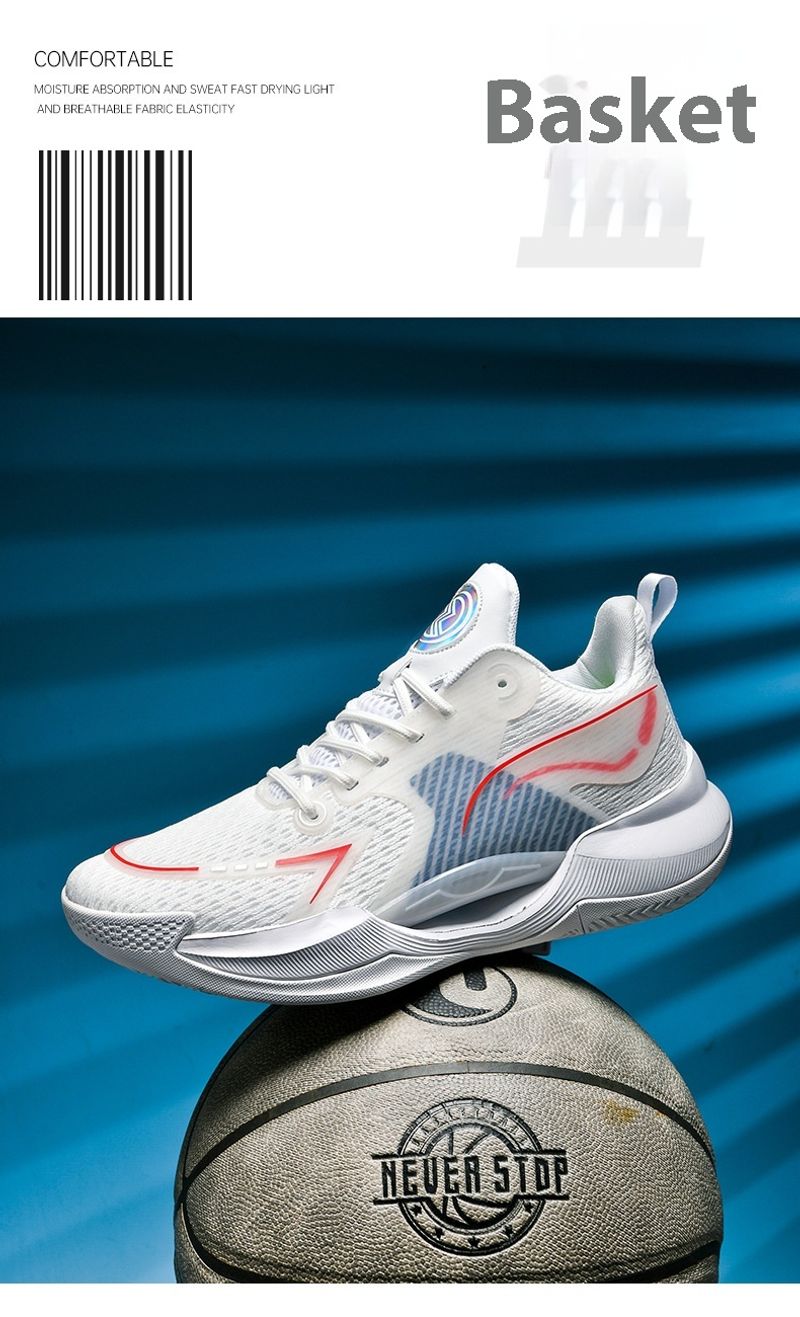 Ultraleichte Basketballschuhe Herren, professionelle Wachen, solide Turnschuhe, atmungsaktive Single-Mesh-Sneaker für_voghion.com