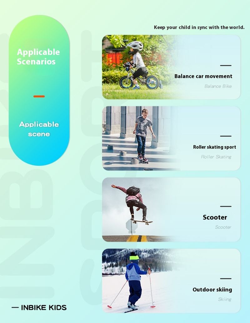 INBIKE balance bike gear, half children's gloves, full finger skateboard riding anti-collision safety protective gear_voghion.com