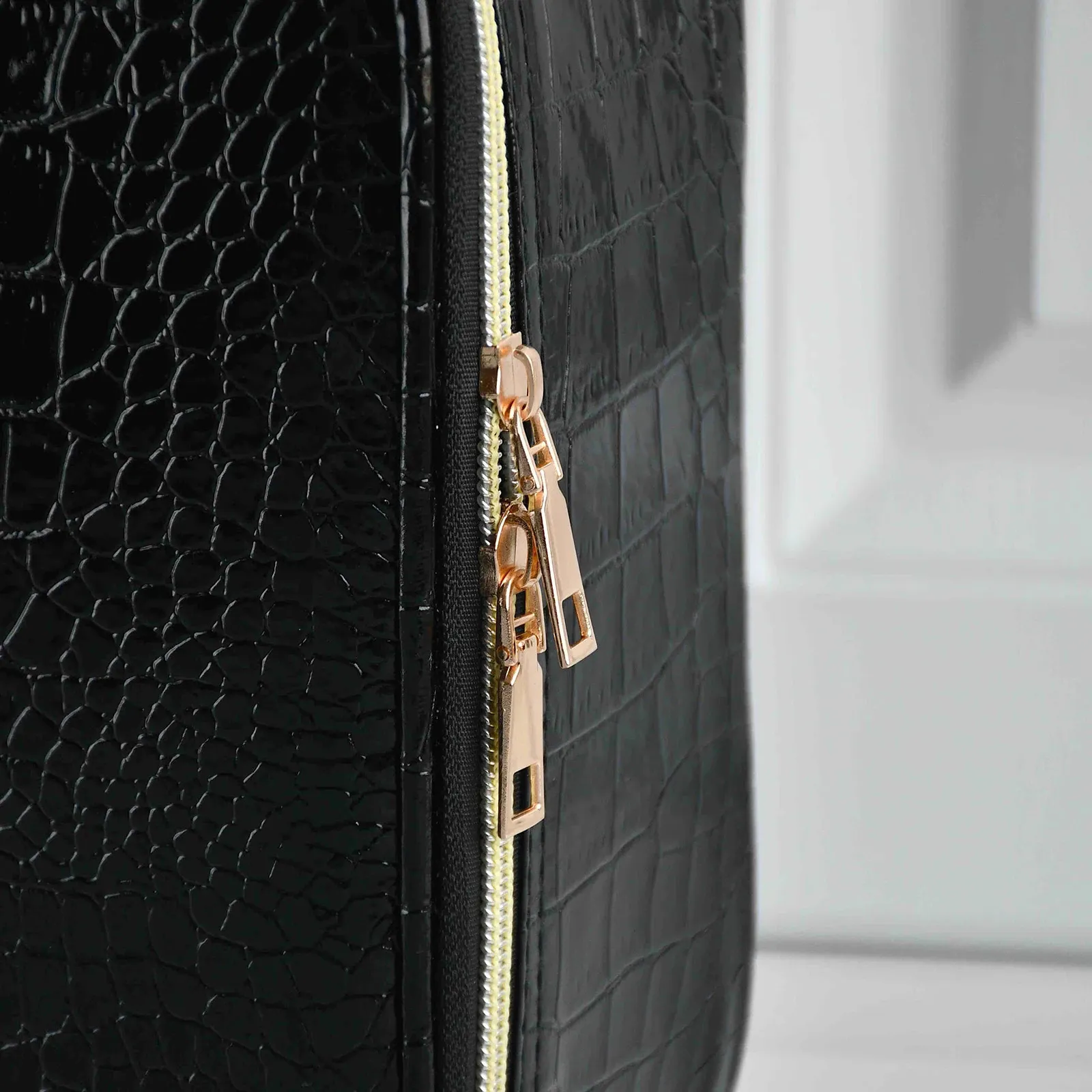 Trousse de maquillage en cuir PU pour femme, trousse de voyage multifonctionnelle et portable pour ranger le maquillage 241220_voghion.com