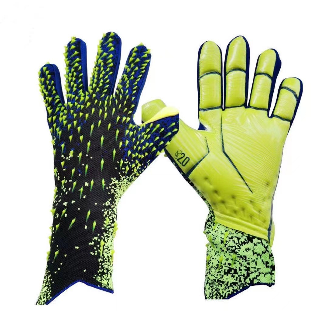 Football goalkeeper gloves Professional adult children latex no finger protection wear-resistant non-slip breathable goalkeeper gloves