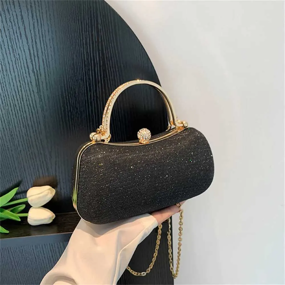 Mini Shoulder Cross 2024 Hit Party Evening Handbag and Wallet Womens Travel Clutch Shining Dinner Bag Y241019_voghion.com