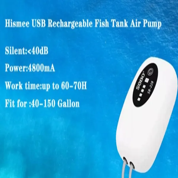 4800 mAh USB-wiederaufladbare Luftpumpe für Aquarien_voghion.com