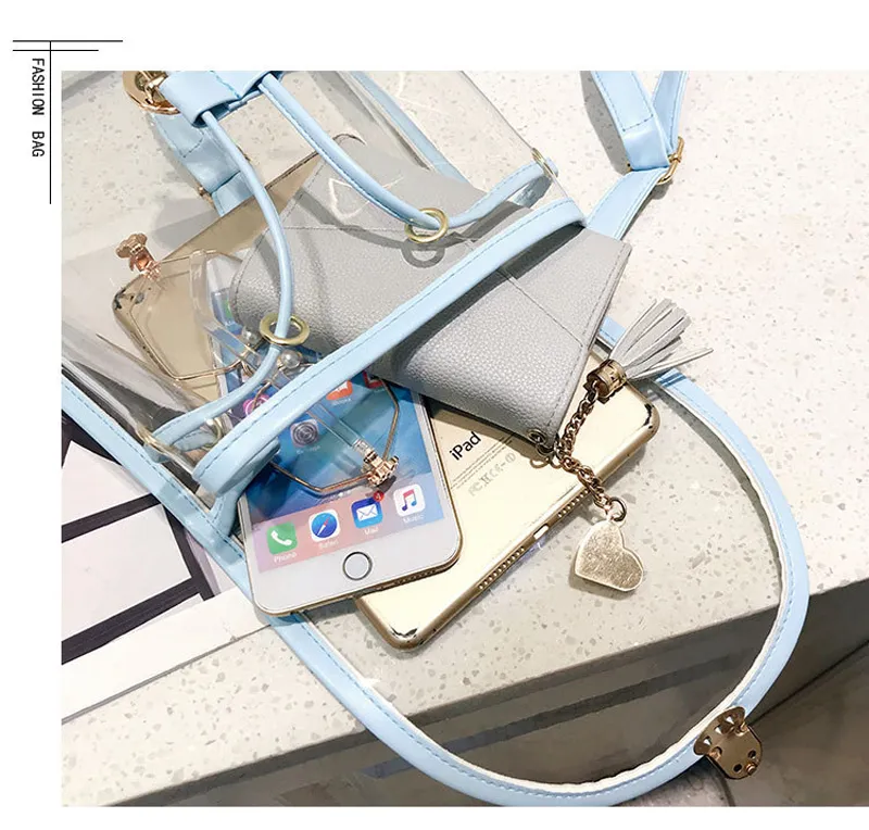 Mini moda donna PVC Designer Girl trasparente borsa trasparente zaino da viaggio in gelatina per borse a tracolla femminili da donna_voghion.com