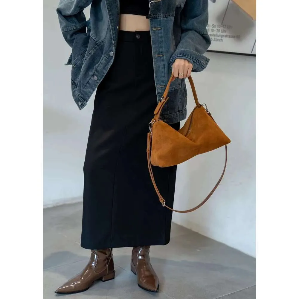 High Quality Designer Bags Fashion Autumn Winter Big Boston Tote Soft Matte Suede Cow Leather Women's Handbag Shoulder_voghion.com