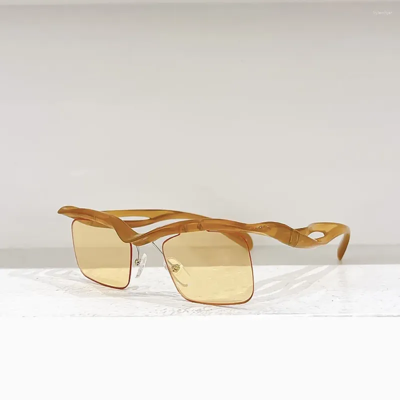 Zonnebril Vierkant Heren Outdoor Zakelijk Gepolariseerde Brillen Gradiëntlenzen Unisex Hoogwaardige modebril_voghion.com