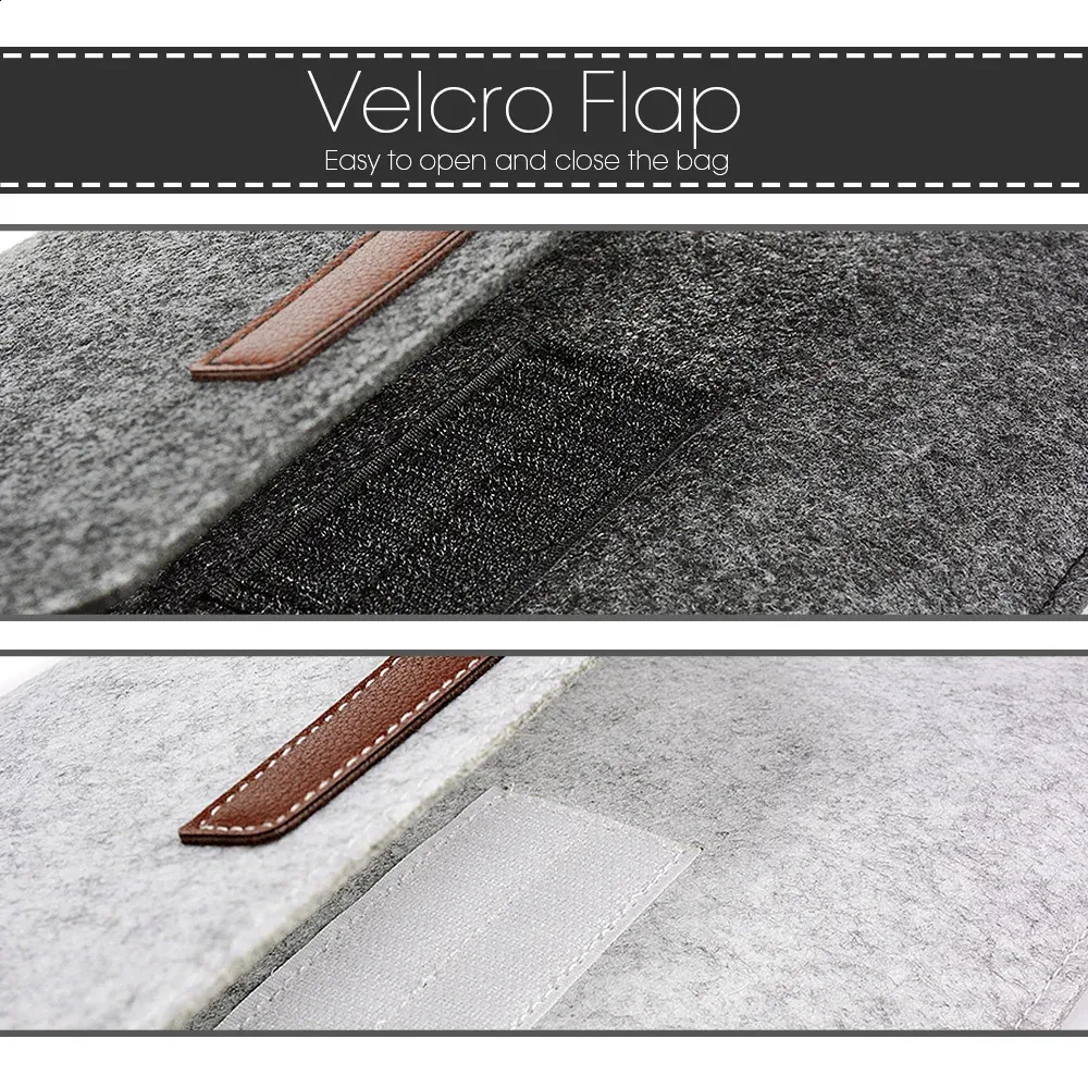 Laptoptasche aus Wollfilz, Hülle für 11, 12, 13, 15,6 Zoll Book Air Pro, Hülle für MateBook mit Mauspad oder Power Mini-Pack_voghion.com