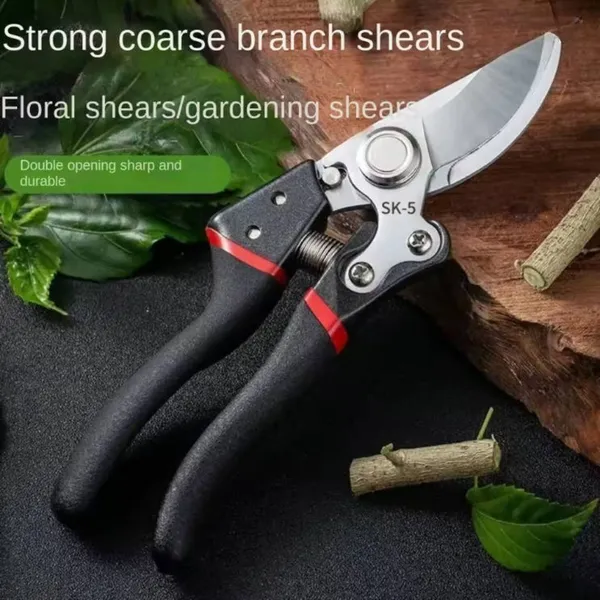 Forbici da potatura da giardino da 15 cm per rose, viti e fiori – Design con lama a incudine affilata_voghion.com