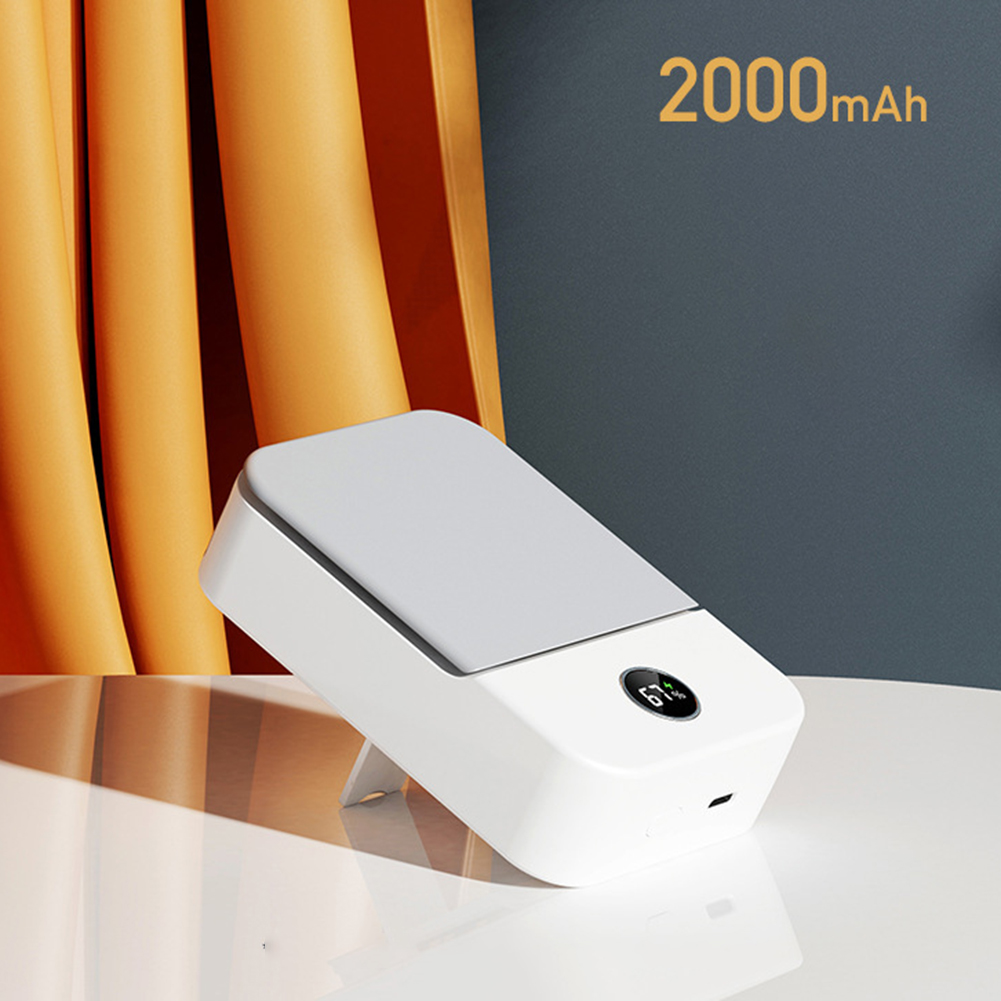 Mini Waist Clip on Fan for Shirt, Portable Personal Neck Fan with Display of Remaining Power, for Outdoor Camping_voghion.com