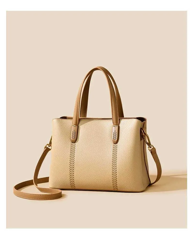 Geantă de mână pentru femei, model solid brodat, ghiozdane, genți crossbody, capacitate mare, rucsac de navetă pentru femei, C241212_voghion.com