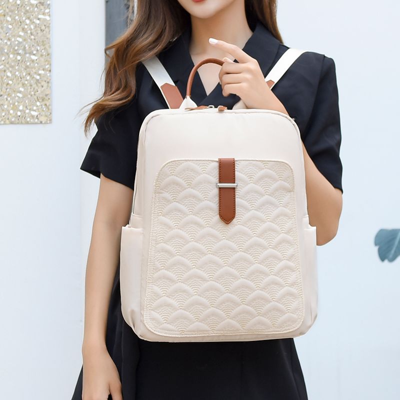 Nuovo zaino da college alla moda femminile, ad alta capacità, semplice, alla moda, per computer portatile, per ragazze carine, libro da viaggio_voghion.com
