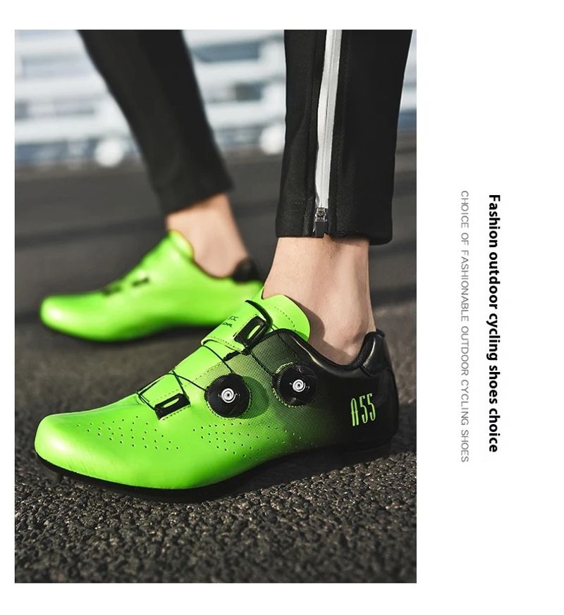 Cost performance Men's ultra light self-locking professional flat shoes, optional D-pedal, road bike compeon_voghion.com