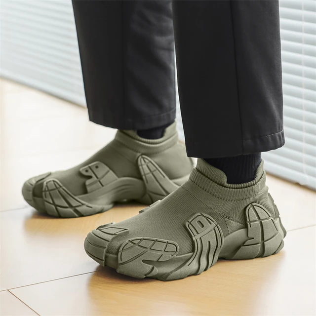 Atmungsaktive Herren-Socken-Joggingschuhe den Außenbereich, bequem, für Herren, Tennisschuhe, Slip-On, Größe 45_voghion.com