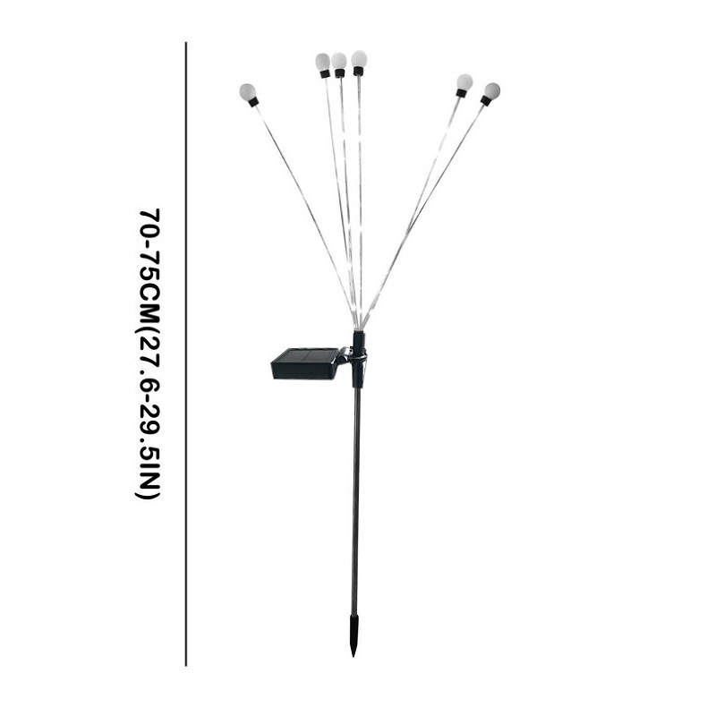 Solar-LED-Glühwürmchen-Licht im Freien, Gartendekoration, Landschaftslicht, wasserdicht, Feuerwerk-Licht für Landhaus, Terrasse, Rasen-Dekor_voghion.com