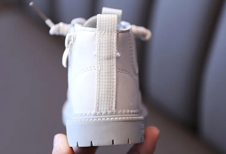 Kids Leather Waterproof Children Sneakers for Baby Girls Boots Toddler Boys Shoes Happysteps School Party Size_voghion.com