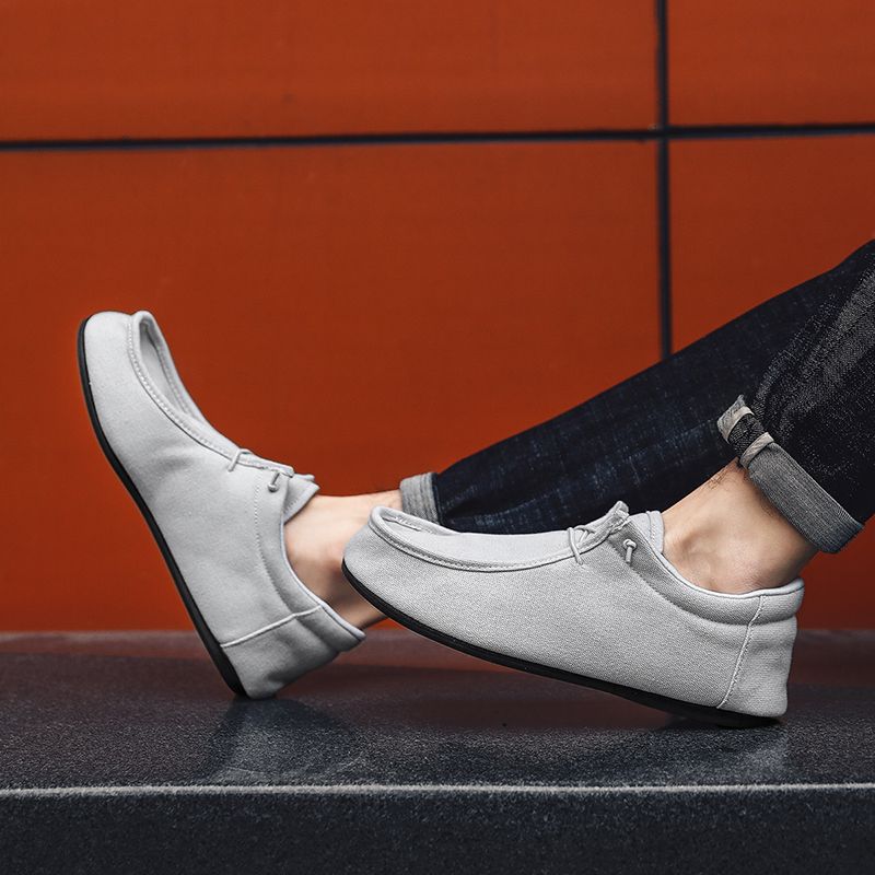 MAEDEF Man's Sneakers Canvas Flats Male Summer Casual for Men High Quality Loafers 2024 Walking Driving Mens Shoes_voghion.com