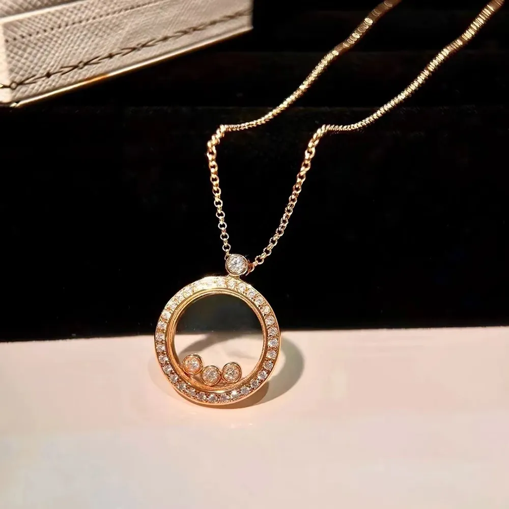 Anhänger Halsketten Austyn Mode Romantische Runde Transparente Glashalskette Frauen Eine Zirkon Aktivität Perlen Hochzeit_voghion.com