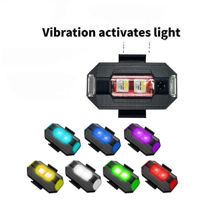 Autowarnung L, Motorrad-Modifikationszubehör, Modellflugzeug, Nachtflug, Drohnen-Aufladung, Flugzeug-Blitzlicht_voghion.com