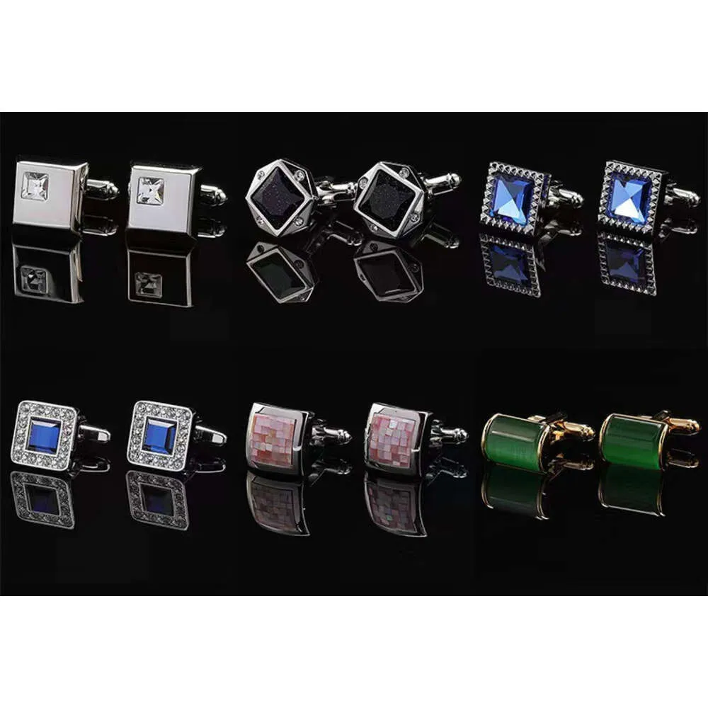 2024 Modeschmuck Marke Designer Herrenhemd Manschettenknöpfe Manschettenknöpfe Großhandel Knöpfe Hohe Qualität, Hochzeitsfeier_voghion.com