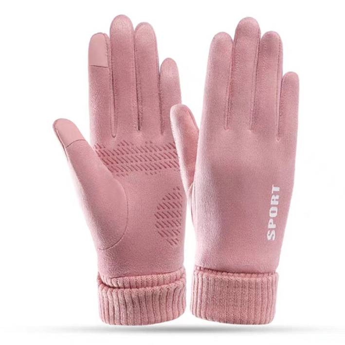 Winter-Sporthandschuhe aus Wildlederfleece für Damen und Herren – Winddichte, wärmende Touchscreen-Fahrradhandschuhe für Outdoor-Aktivitäten_voghion.com