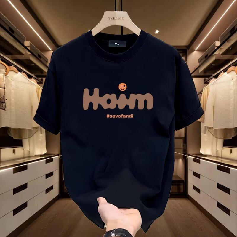 Couple Short Sleeved For Men's Summer New American Fashion Brand Trendy Unisex Printed Student T-shirt_voghion.com