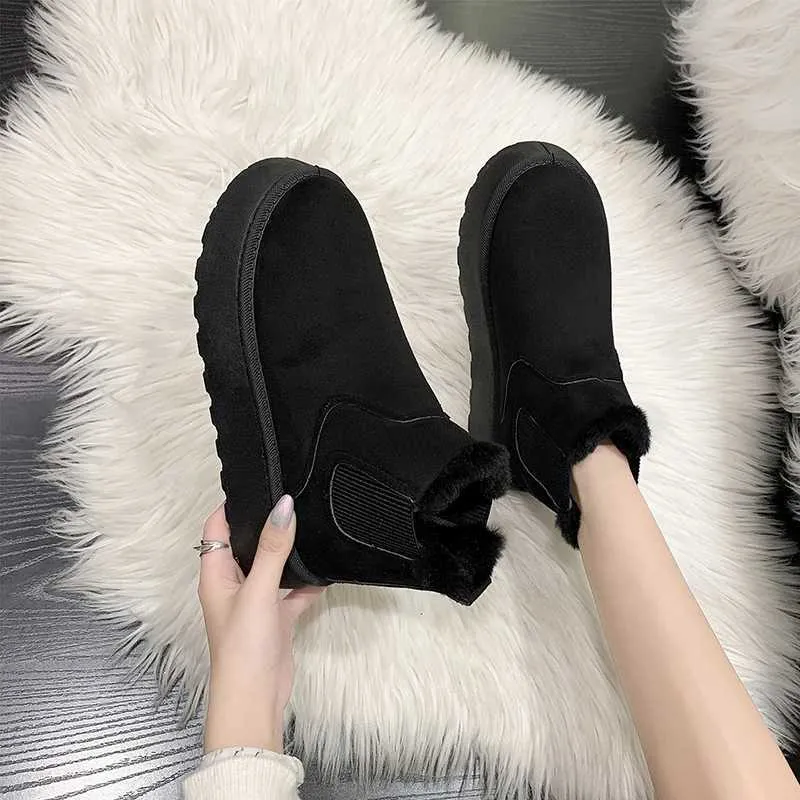 Neue Winter-Schneestiefel aus verdicktem Plüsch, warm, einfach und vielseitig, bequeme Baumwollschuhe M241005_voghion.com