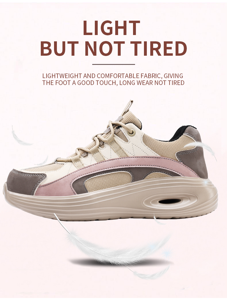 Scarpe antinfortunistiche GUYISA da donna con punta in acciaio, scarpe da lavoro leggere e morbide F129_voghion.com
