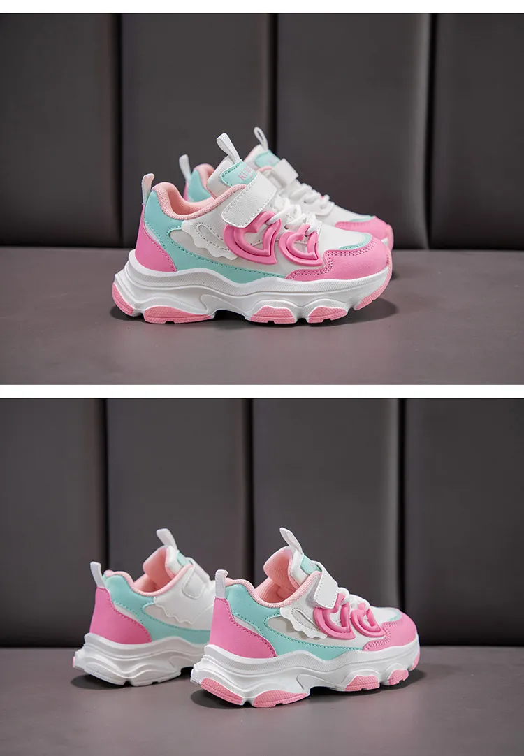 Barn Löpning för flickor Barn Småbarn Vår Höst Utomhus Sneakers Lila Rosa Littlesprouts Flickor Sportskor Storlekar_voghion.com