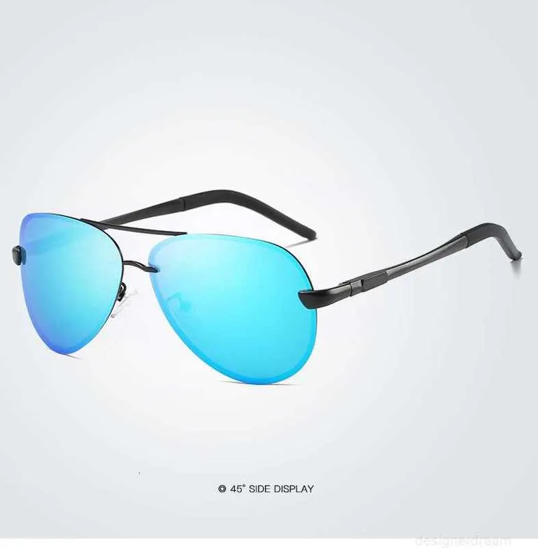 Designer Nieuwe Gepolariseerde Heren Klassieke Rijden Zonnebril Metalen Frame Spiegel Lens Zonnebril Heren Dames 545Y_voghion.com