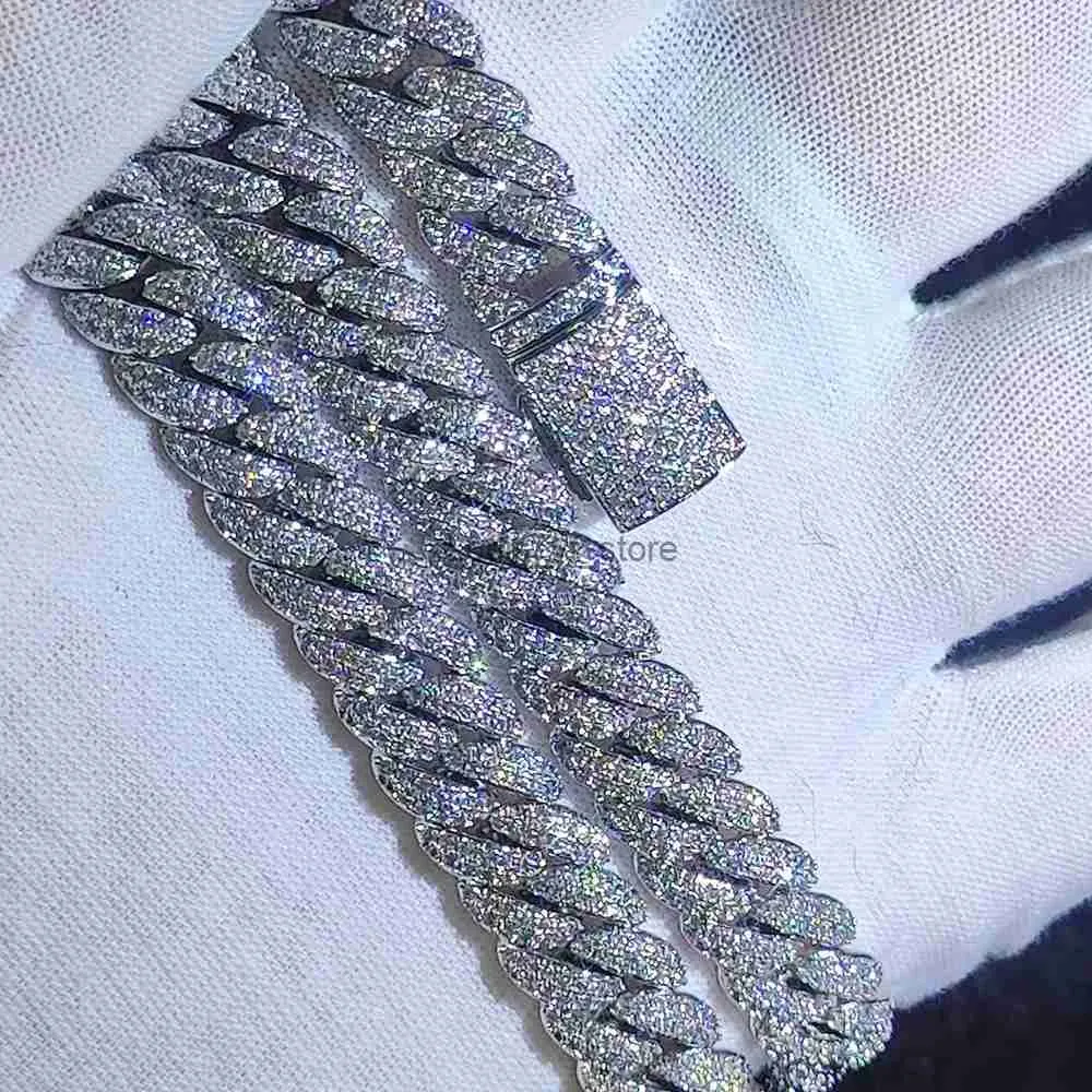 Anhänger Halsketten 10mm Hip Hop Zirkon CZ Ice Bubble Cubic Chain Halskette Damenschmuck Geburtstagsgeschenk H240613_voghion.com