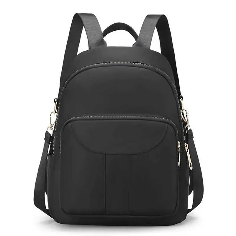 Women Backpack Casual Leisure Solid Color Multifunction Computer Travel School Bags For Teenage Girls Female Shoulder_voghion.com