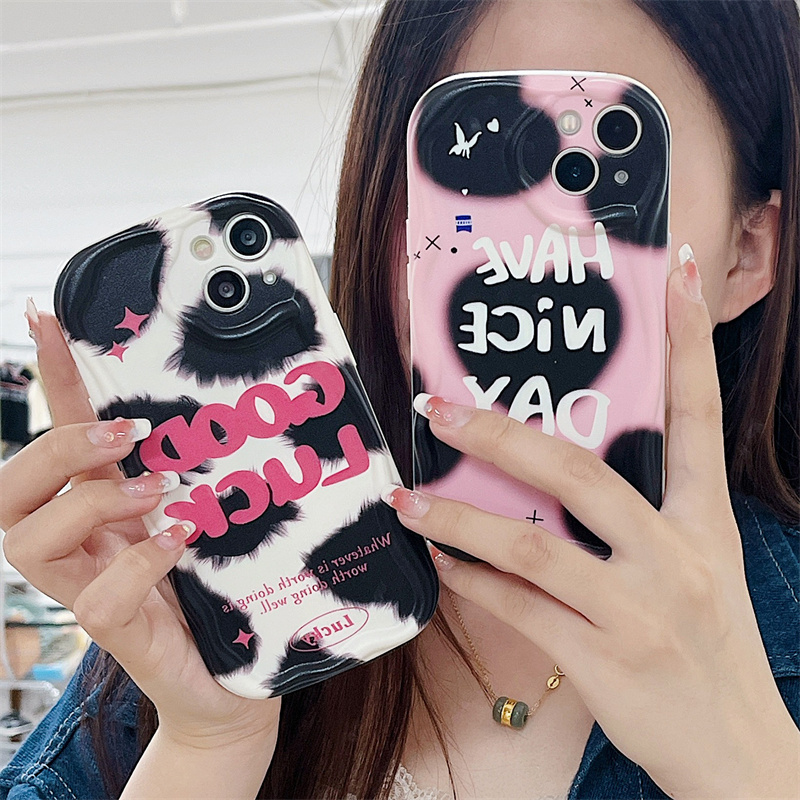 Clear Phone Case Aesthetic 3d Wave Pattern For Infinix And Tecno_voghion.com