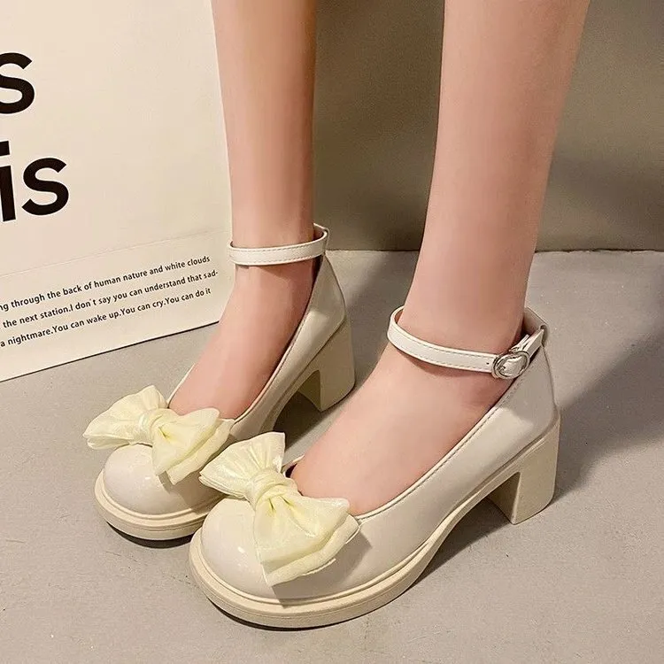 Zapatos mary jane con plataforma para mujer punta redonda_voghion.com