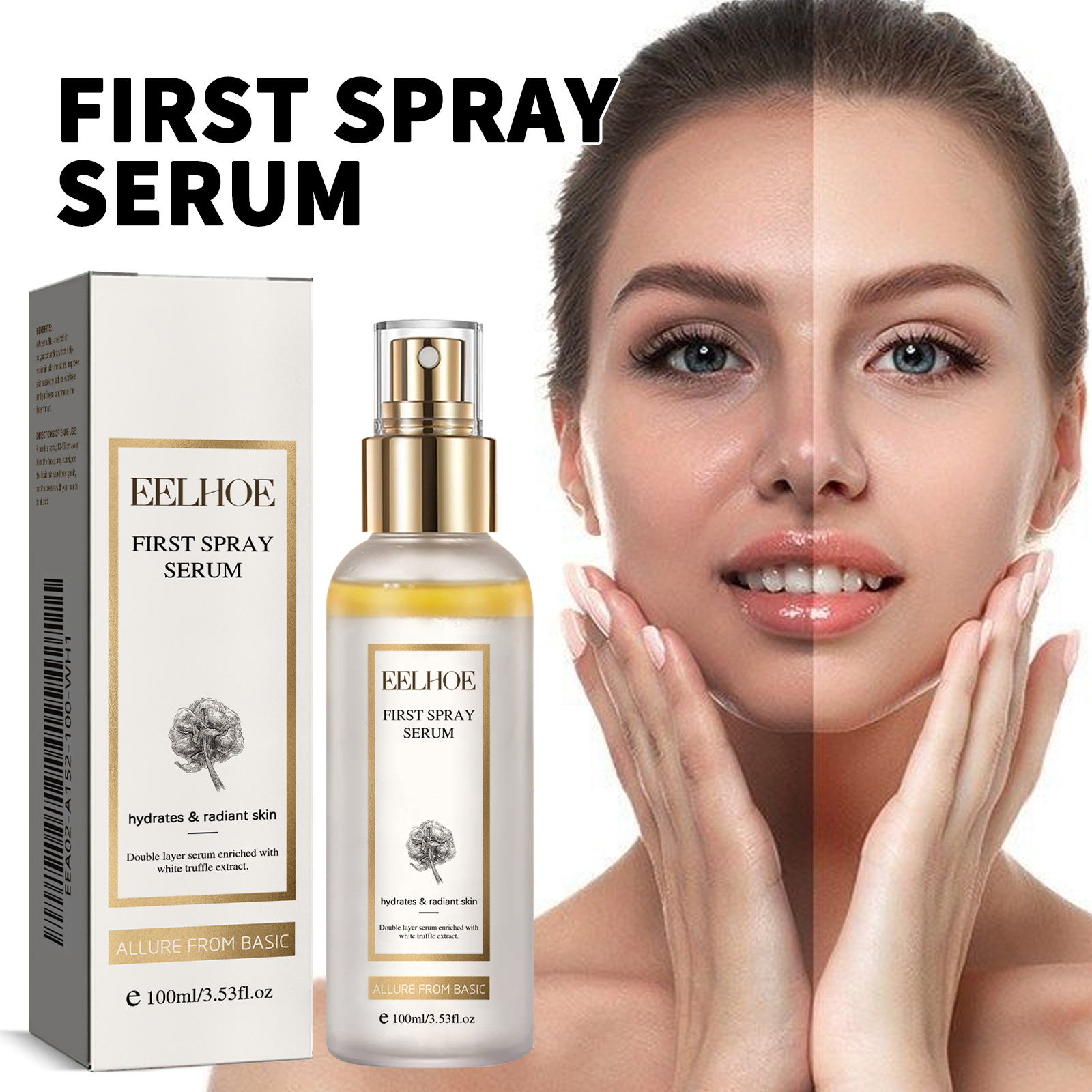 EELHOE White Truffle Moisturizing Spray, Moisturizing And Brightening Whitening Essence Spray_voghion.com