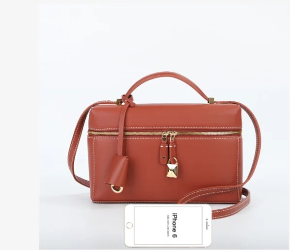 Lunchbox Upscale Handy Handbag, Leather Women's Bags, New Simple Crossbody Small Square Bag_voghion.com