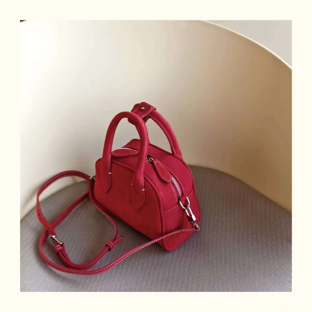 Sac à bandoulière rétro tendance en cuir véritable et daim pour femme_voghion.com