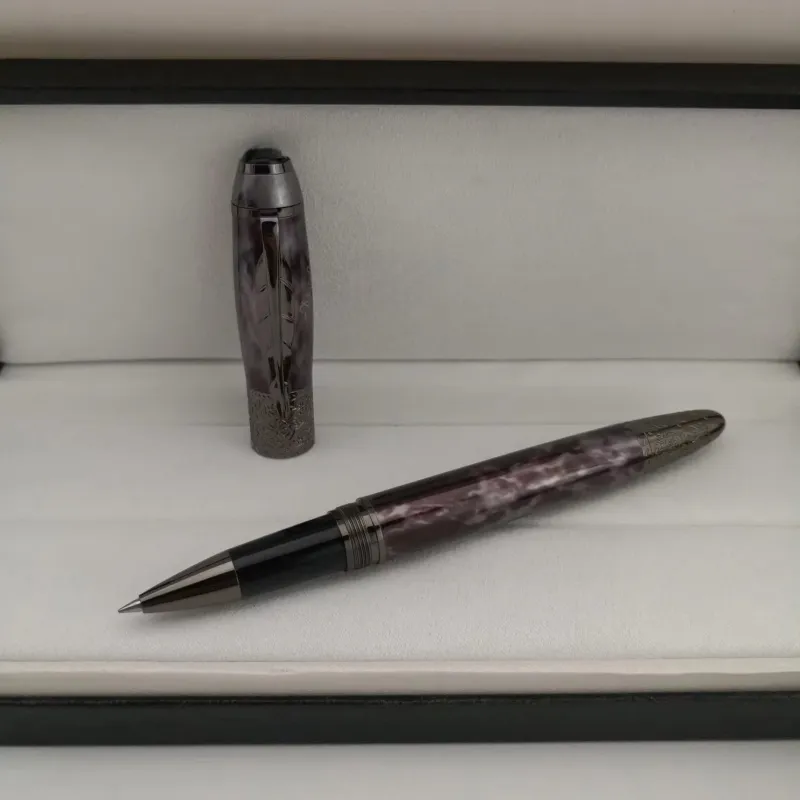 wholesale Wholesale Luxury Monte Black Resin And Crystal Star Roller Ball Pen / Ballpoint Pen / Fountain Pen Business Office Stationery Gift B0035_voghion.com
