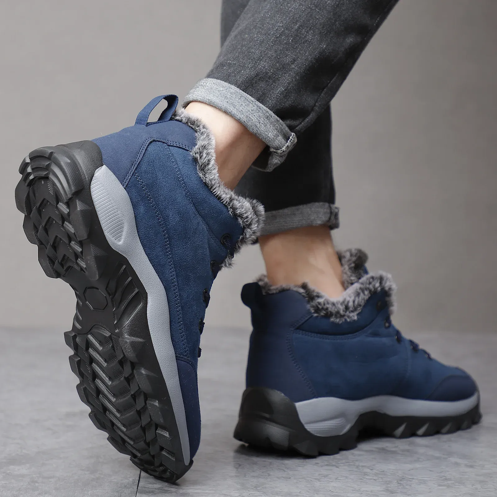 Schnee Outdoor Walking leichte Turnschuhe für Männer Winter Schuhe Botines Tenis Herren Wandern Stiefeletten Footwear66_voghion.com