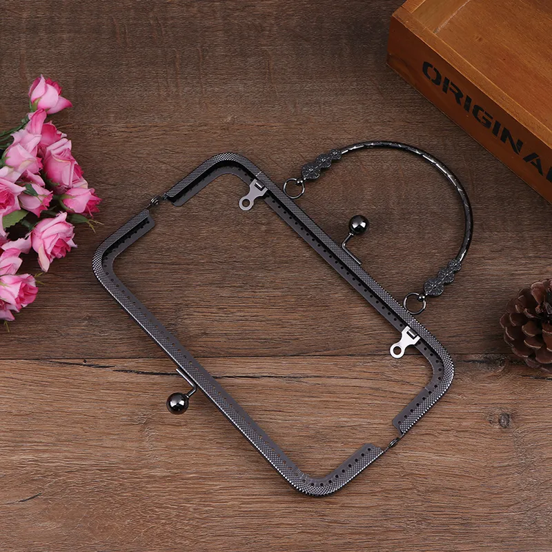 1 borsa quadrata in argento con chiusura a scatto, con telaio in metallo, per realizzare borse fai da te, accessori di grandi dimensioni_voghion.com