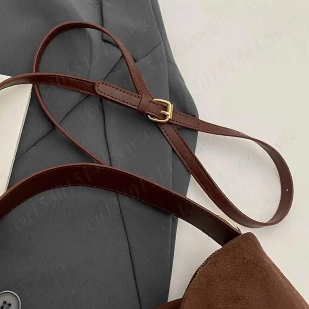 New Shoulder Bag for Women Suede Hobo Adjustable Strap Handbag With Inner Pocket Satchel Purse Zipper Crossbody Ba241104_voghion.com