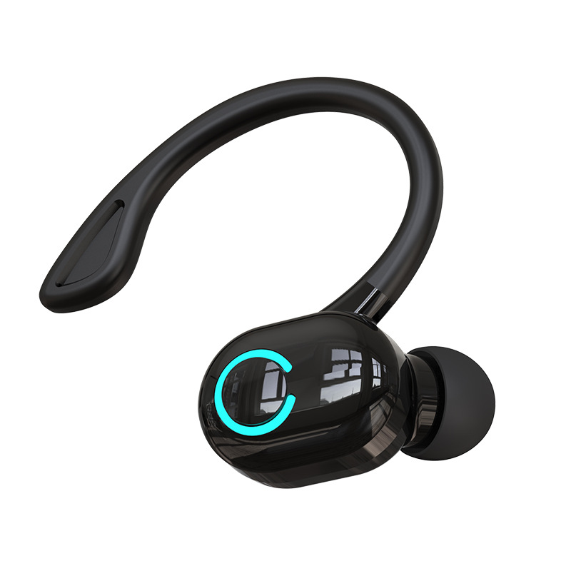 Auricolare Bluetooth V5.2 appeso all'orecchio in esecuzione ascolto canzone impermeabile wireless mini stereo HIFI con microfono riduzione del rumore auricolari_voghion.com
