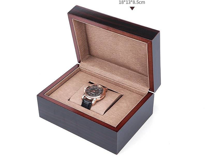 Luxuriöse Uhrenbox aus Holz mit Klappdeckel – Handgefertigte Aufbewahrungsbox für Schmuck und Uhren für Damen und Herren – Elegante Geschenkbox aus Holz für Uhren und Accessoires_voghion.com